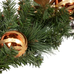 Specialty Garland*Northlight 6' X 12'' Green Artificial Mixed Foliage With Ornaments Christmas Garland, Unlit