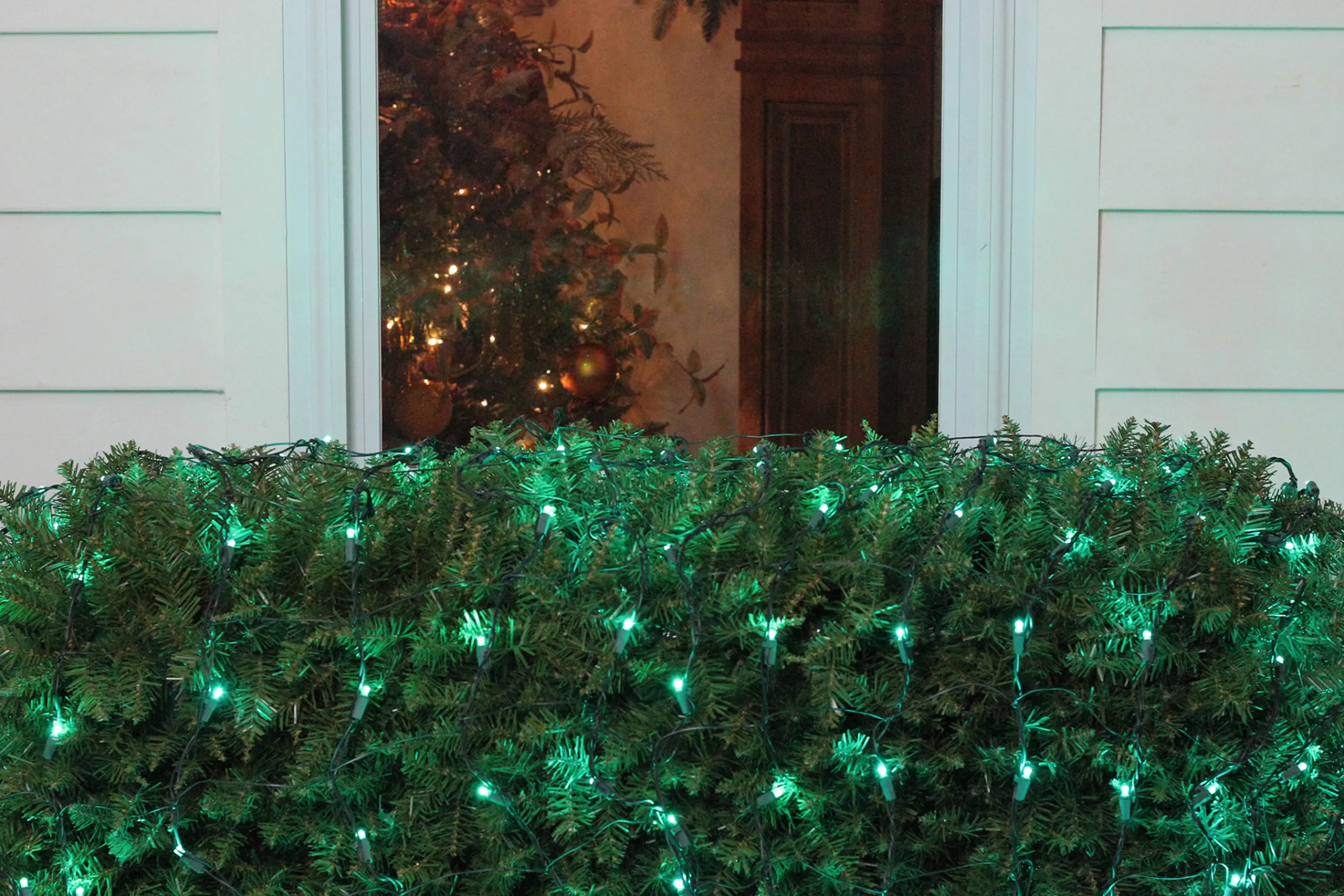 Northlight 4' X 6' Green Led Wide Angle Christmas Net Lights - Green Wire