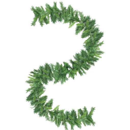 Unlit Garland*Northlight 9' X 10" Mixed Two-Tone Pine Artificial Christmas Garland, Unlit