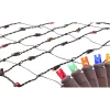 Northlight 2' X 8' Multi-Color Led Net Style Christmas Lights - Brown Wire