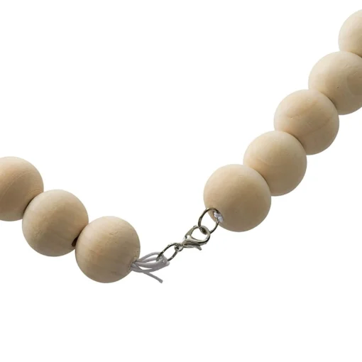 Beaded Garland*CC Home Furnishings 3.1' X 2" Pine Sphere Beads Artificial Garland - Unlit