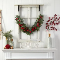 Traditional Pine Garland*Nearly Natural 3.25' X 7