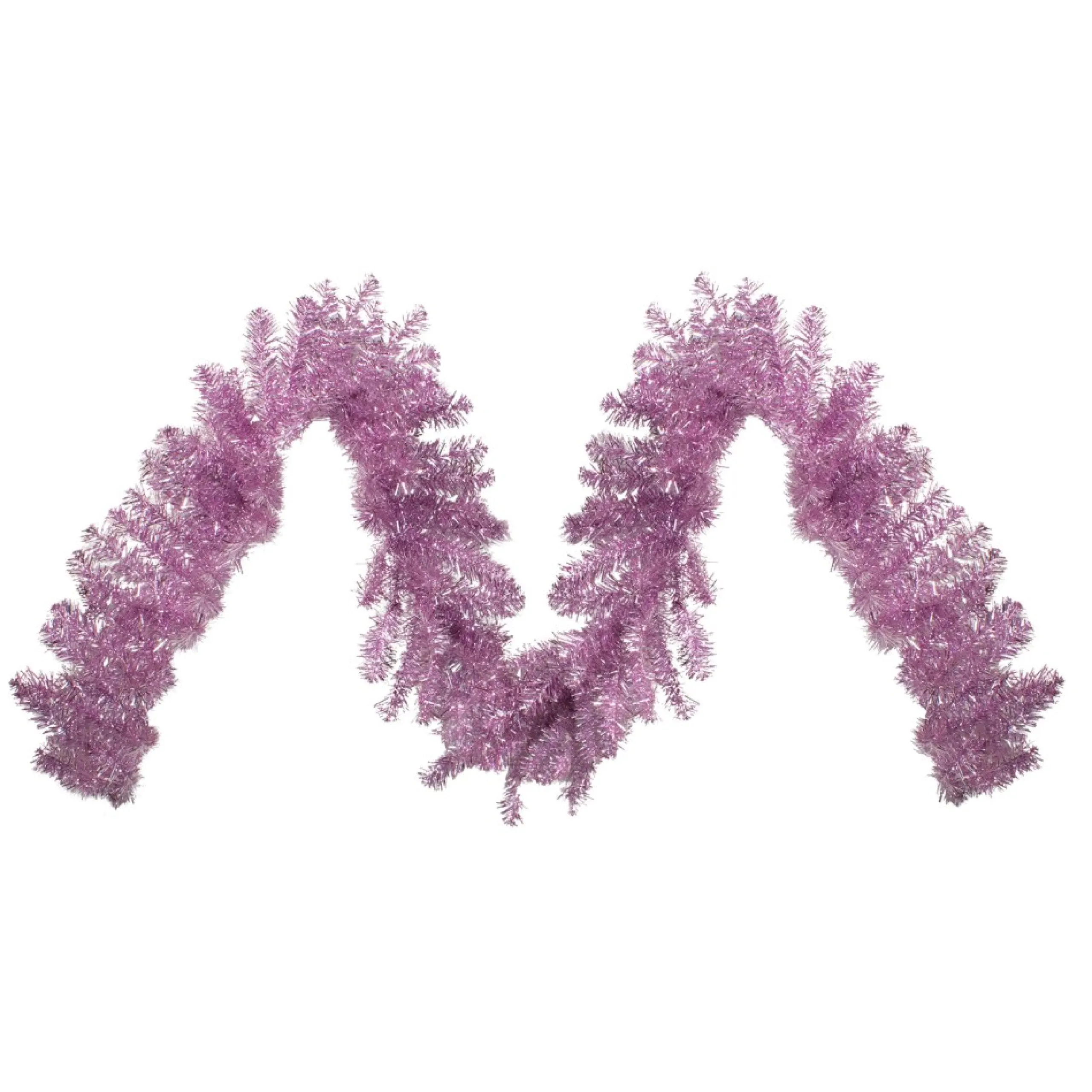 Unlit Garland*Northlight 9' X 12" Pink Artificial Christmas Garland, Unlit