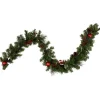 Specialty Garland*Northlight 6' X 8" Pre-Decorated Holly Berry, Pine Cone, And Ball Artificial Christmas Garland, Unlit