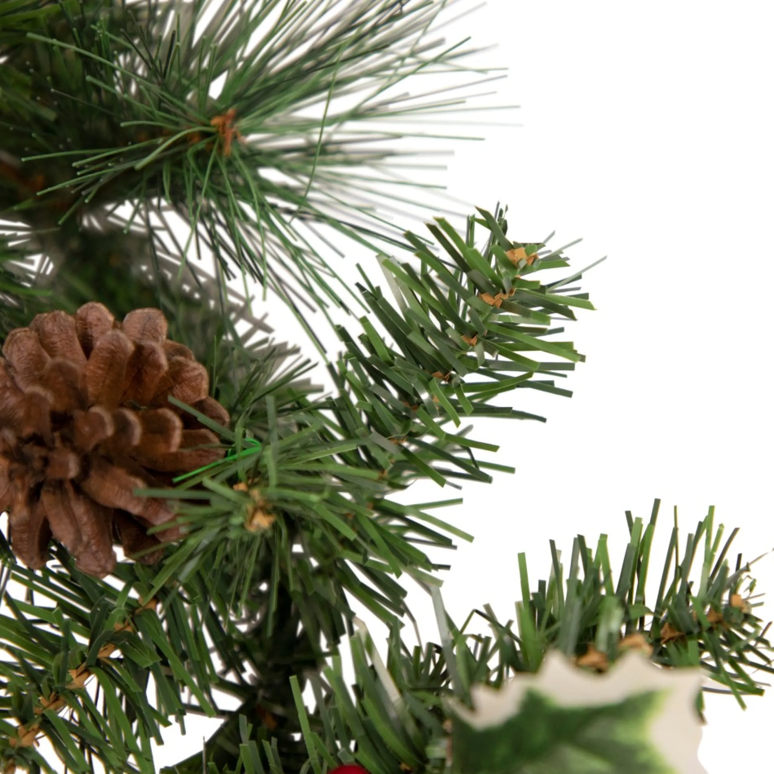 Specialty Garland*Northlight 6' X 8" Pre-Decorated Holly Berry, Pine Cone, And Ball Artificial Christmas Garland, Unlit