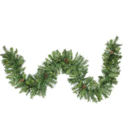 Pre-Lit Garland*Northlight 50' X 12" Pre-Lit Dakota Pine Artificial Christmas Garland - Warm White Led Lights