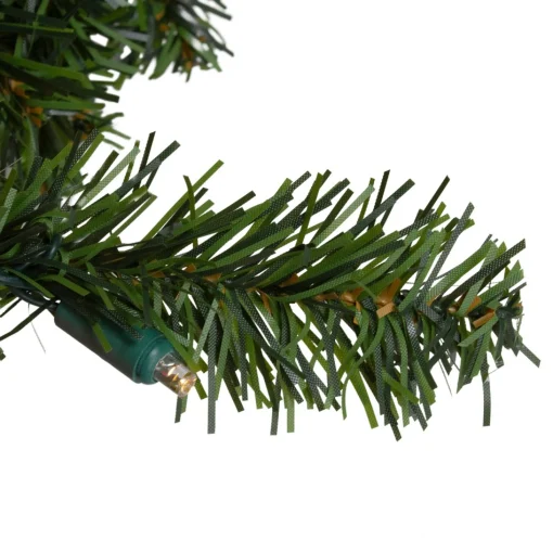 Pre-Lit Garland*Northlight 9' X 10" Pre-Lit Led Canadian Pine Artificial Christmas Garland - Clear Lights