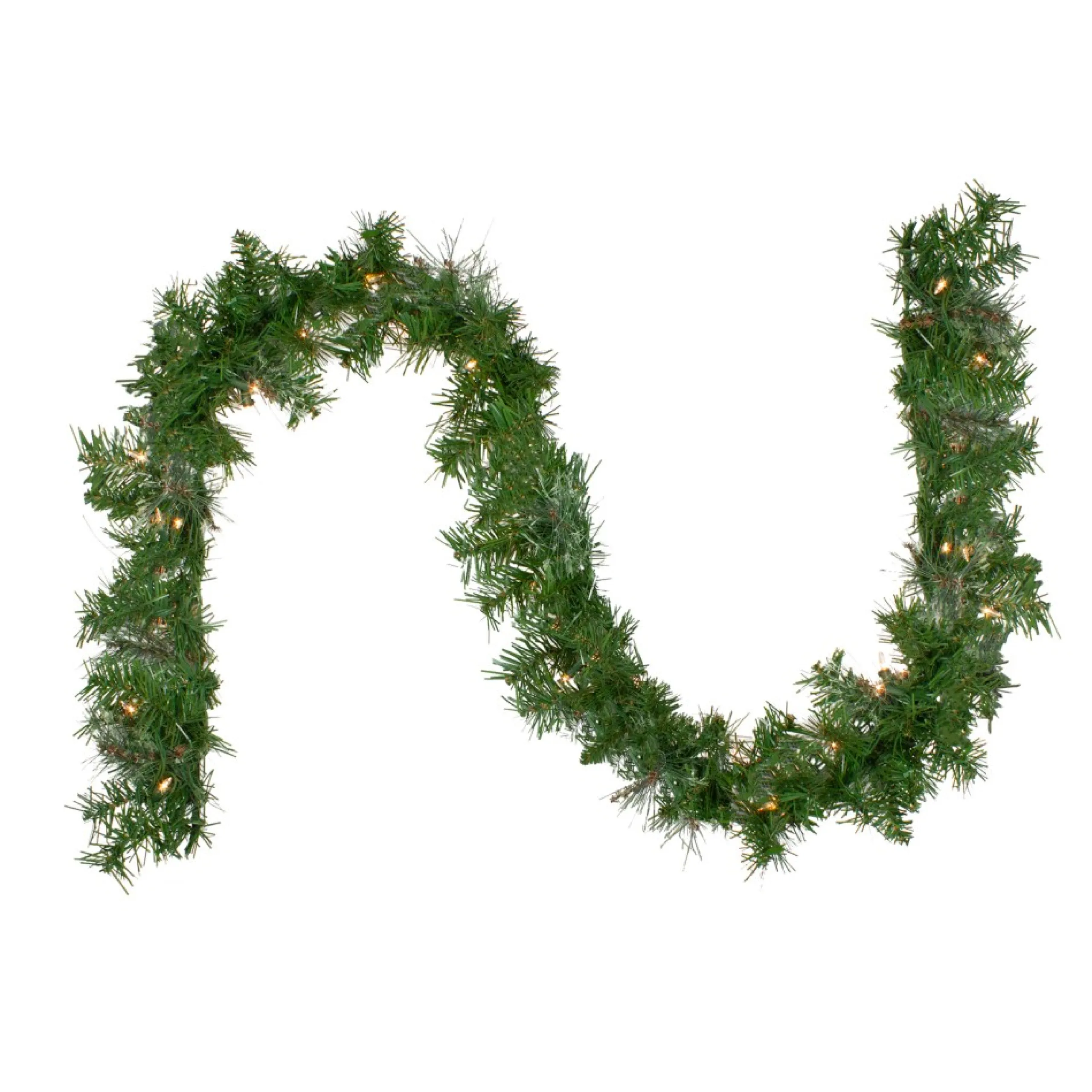 Pre-Lit Garland*Northlight 9' X 8" Pre-Lit Mixed Cashmere Pine Artificial Christmas Garland - Clear Lights