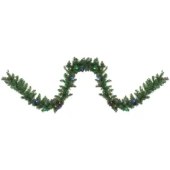 Pre-Lit Garland*Northlight 9' X 10" Pre-Lit Northern Pine Artificial Christmas Garland, Multi Led Lights