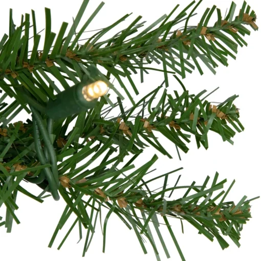 Pre-Lit Garland*Northlight 9' X 10" Pre-Lit Northern Pine Artificial Christmas Garland - Warm White Led Lights