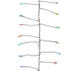 Traditional Pine Garland*KSA 8' X 5" Pre-Lit Twinkle Cluster Christmas Garland, Multi Fairy Lights