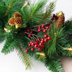 Traditional Pine Garland*Celestial Lights 9' X 12