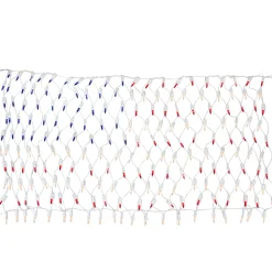 Northlight 2' X 2.75' Red And Blue American Flag Mini Net Style Lights - White Wire