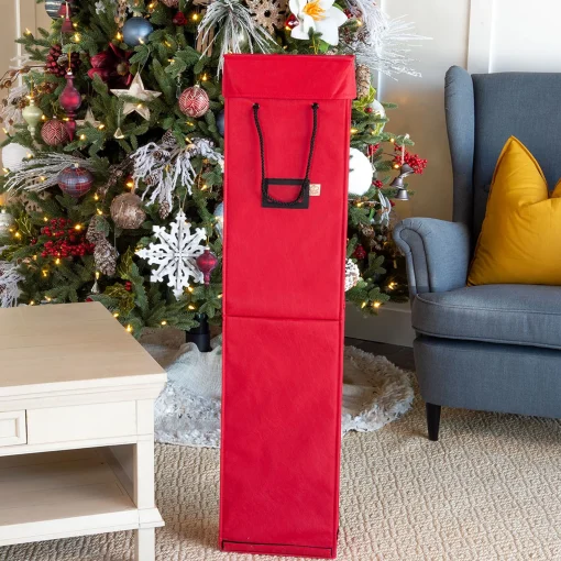 Santa’s Bags Ornament Storage>7" X 11.25" Rose Red Wrapping Paper Christmas Storage Box