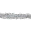 Unlit Garland*Northlight 12' X 2.25" Shiny Silver Snowblush Christmas Garland - Unlit