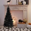 Northlight Black Trees>4' X 24" Slim Black Tinsel Artificial Christmas Tree - Unlit