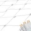 Northlight 2' X 8' Warm White Led Wide Angle Net Style Column Wrap Christmas Lights, White Wire