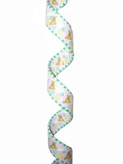 Specialty Garland*Pacific Rim 3' X 1" White And Blue Twisted Christmas Garland - Unlit