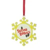 Northlight Licensed>3.5" Yellow And Red Snowflake Sugar Babies Candy Logo Christmas Ornament