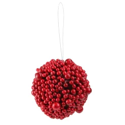 Northlight Balls>Artificial Red Berries And White Shatterproof Christmas Ball Ornament 5" (127Mm)