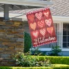 Northlight Be My Valentine Plaid And Heart Outdoor House Flag 28" X 40"