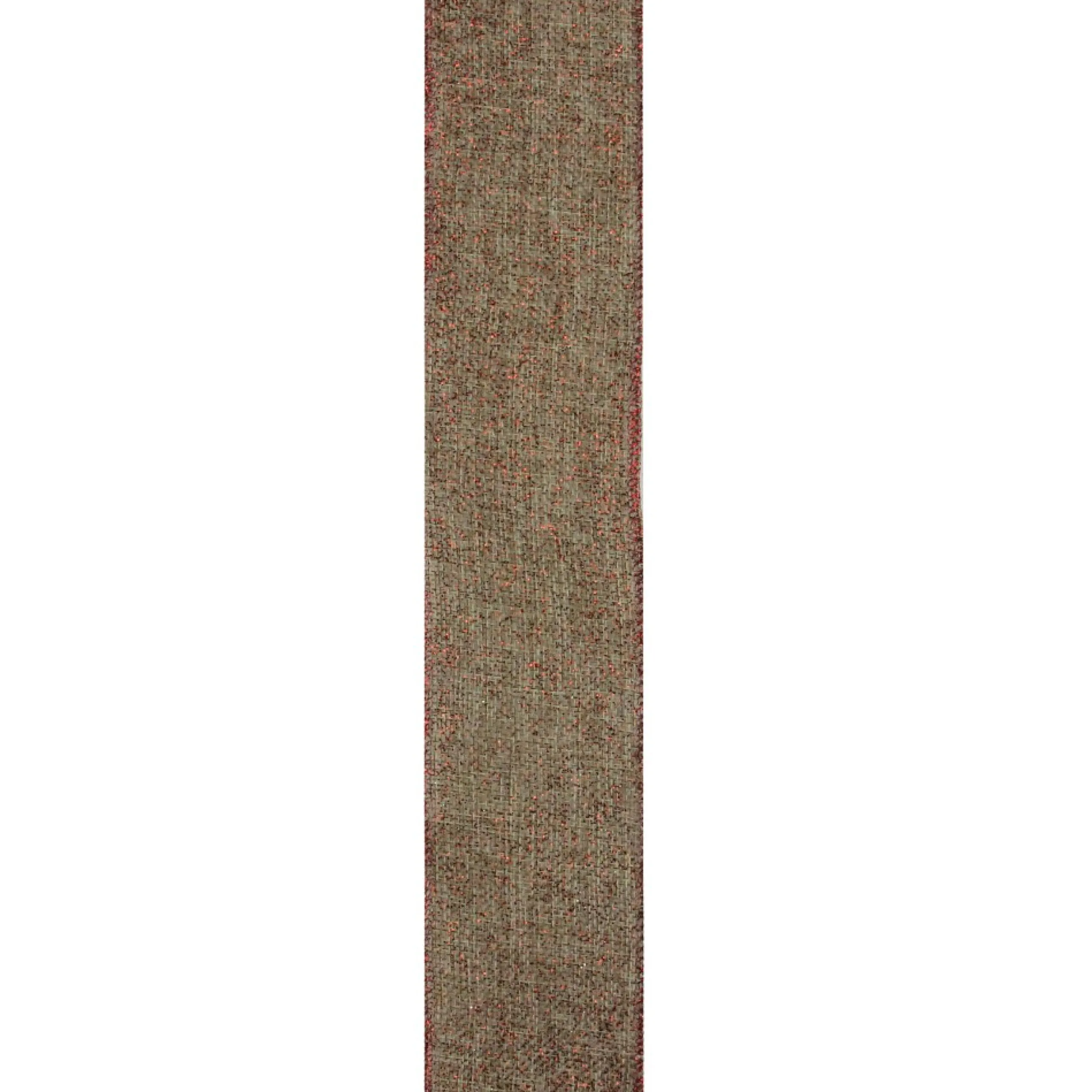 Ribbon*Northlight Beige And Red Solid Trim Wired Craft Christmas Ribbon 2.5" X 10 Yards