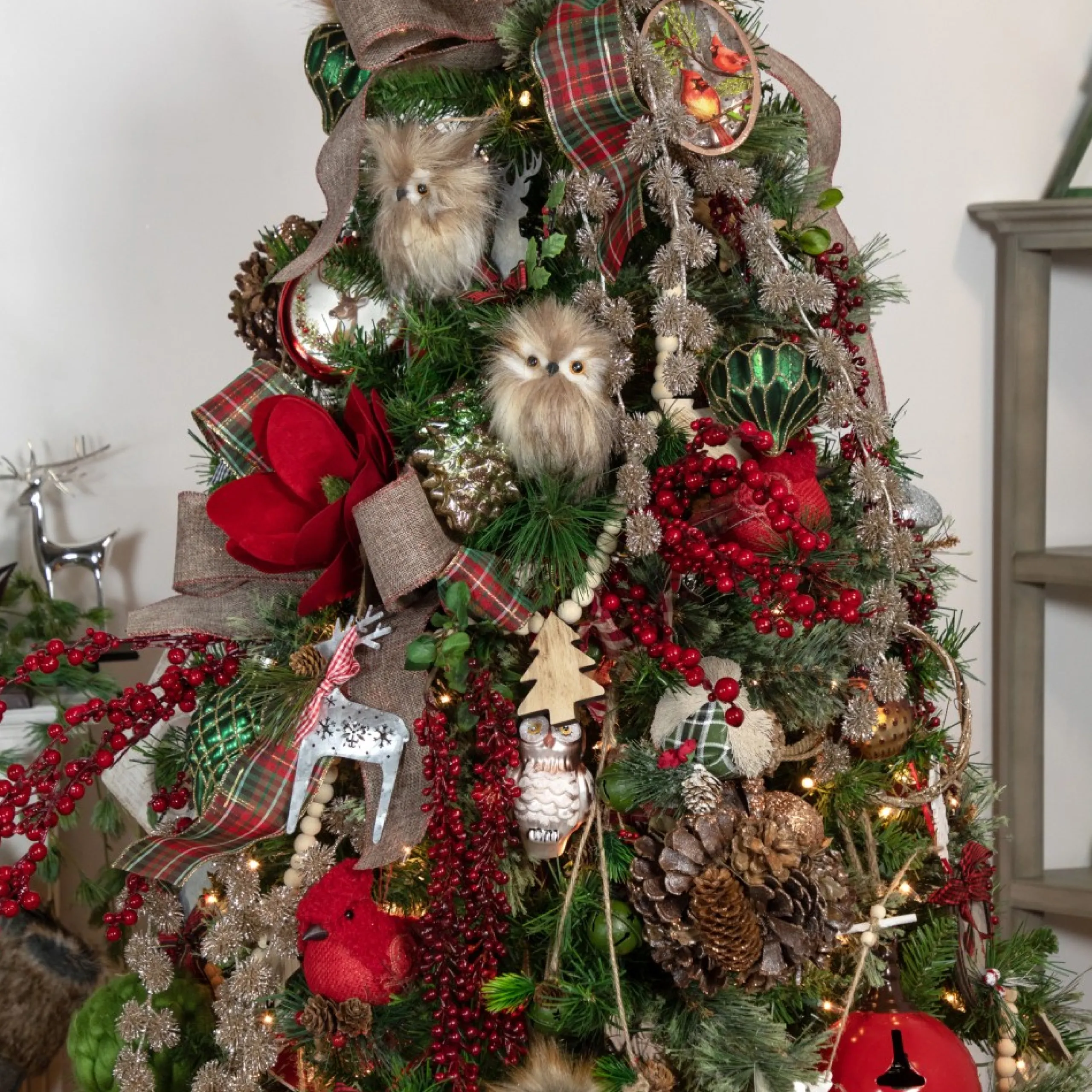 Ribbon*Northlight Beige And Red Solid Trim Wired Craft Christmas Ribbon 2.5" X 10 Yards