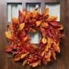 Northlight Berries With Leaves Artificial Fall Harvest Twig Wreath, 24-Inch, Unlit