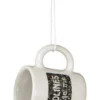 Midwest Humor>Black And White "Deadlines Amuse Me" Workplace Humor Mug Christmas Ornament 2.25"