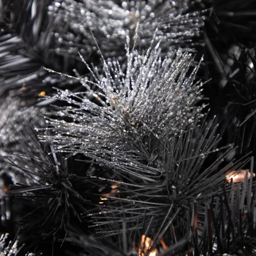Pre-Lit Wreaths*Northlight Black Bristle Artificial Christmas Wreath- 36 Inches, Warm White Led Lights