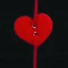 The Ribbon People Hearts>Blooming Red Small And Large Hearts Felt Garland Ornaments