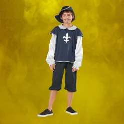 Northlight Blue And White Boys Musketeer Halloween Children's Costume - Ages 7-9 Years