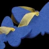 Bows*The Ribbon People Blue Felt Butterfly Assortment Special Christmas 8"
