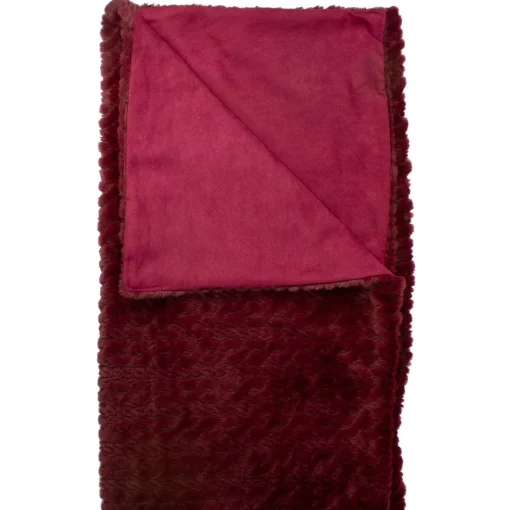 Pillows & Throws*Northlight Burgundy Red Ultra Plush Faux Fur Throw Blanket 55" X 63"