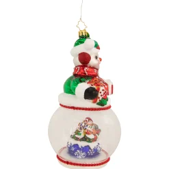 Christopher Radko Collectible></noscript> Chilly And Cheery Glass Christmas Ornament 1021014