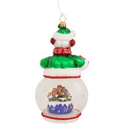 Christopher Radko Collectible></noscript> Chilly And Cheery Glass Christmas Ornament 1021014