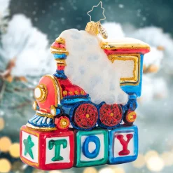 Christopher Radko Collectible></noscript> Choo Choo Cheer Glass Christmas Ornament 1021613