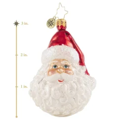 Christopher Radko Santa Claus></noscript> Classic St. Nick Gem Glass Christmas Ornament 1020647