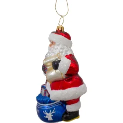 Christopher Radko Santa Claus></noscript> Notes For Nick Glass Christmas Ornament 1020870