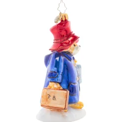 Christopher Radko Collectible></noscript> One-Way Ticket To Paddington Glass Christmas Ornament 1021467