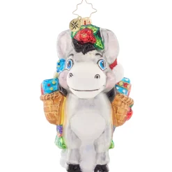 Christopher Radko Collectible></noscript> Packed With Presents Glass Christmas Ornament 1021541