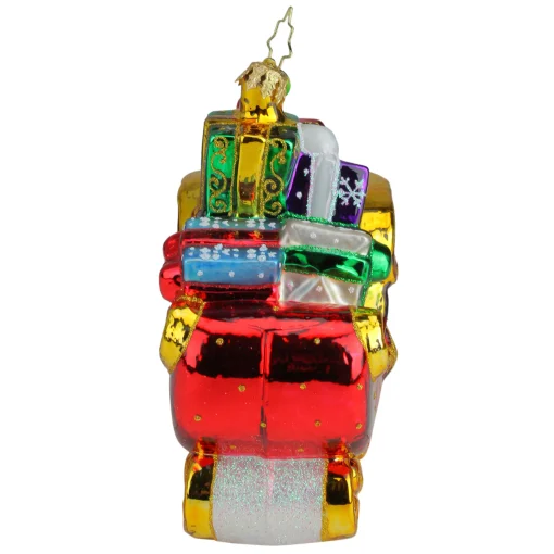 Christopher Radko Collectible> Sleigh Full Of Delights Glass Christmas Ornament 1019907
