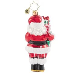 Christopher Radko Santa Claus></noscript> Time To Celebrate! Glass Christmas Ornament 1020771