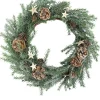 Traditional Pine Wreaths*Northlight Classic Pine With Pine Cones And Stars Artificial Christmas Wreath, 13-Inch, Unlit
