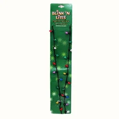 Party Supplies*Kurt Adler Club Pack Of 24 Battery Operated Christmas Lights Led Flashing Necklaces 30"