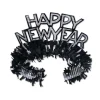 Beistle Club Pack Of 50 Black And Silver Regal "Happy New Years" Legacy Party Favor Tiaras