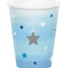 Party Central Club Pack Of 96 Blue And White Decorative "One Little Star" Hot Cold Cups 5.6"