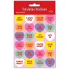 Beistle Club Pack Of 48 Candy Heart Valentine Sticker Sheets 7.5"