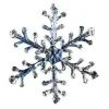 CC Christmas Decor Snowflakes>Club Pack Of 12 Clear Icy Large Christmas Snowflake Ornaments 9.5"
