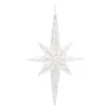 Melrose Stars>Club Pack Of 24 Clear Star Drop Christmas Ornaments 5.25"